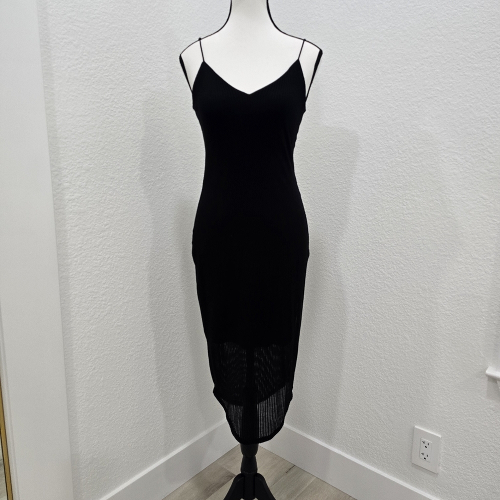 Express Black Pencil Dress V-Neck Size XS